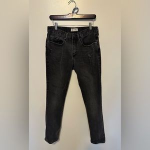 Men’s gap skinny dark gray wash distressed jeans - 30x30